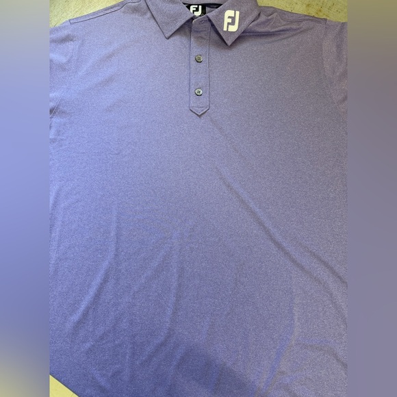 FootJoy FJ Mens Medium Purple Short Sleeve Golf Polo Shirt - Picture 7 of 7